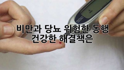 비만과 당뇨, 위험한 동행… 건강한 해결책은?
