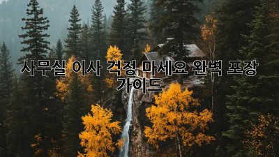 사무실 이사? 걱정 마세요! 완벽 포장 가이드!